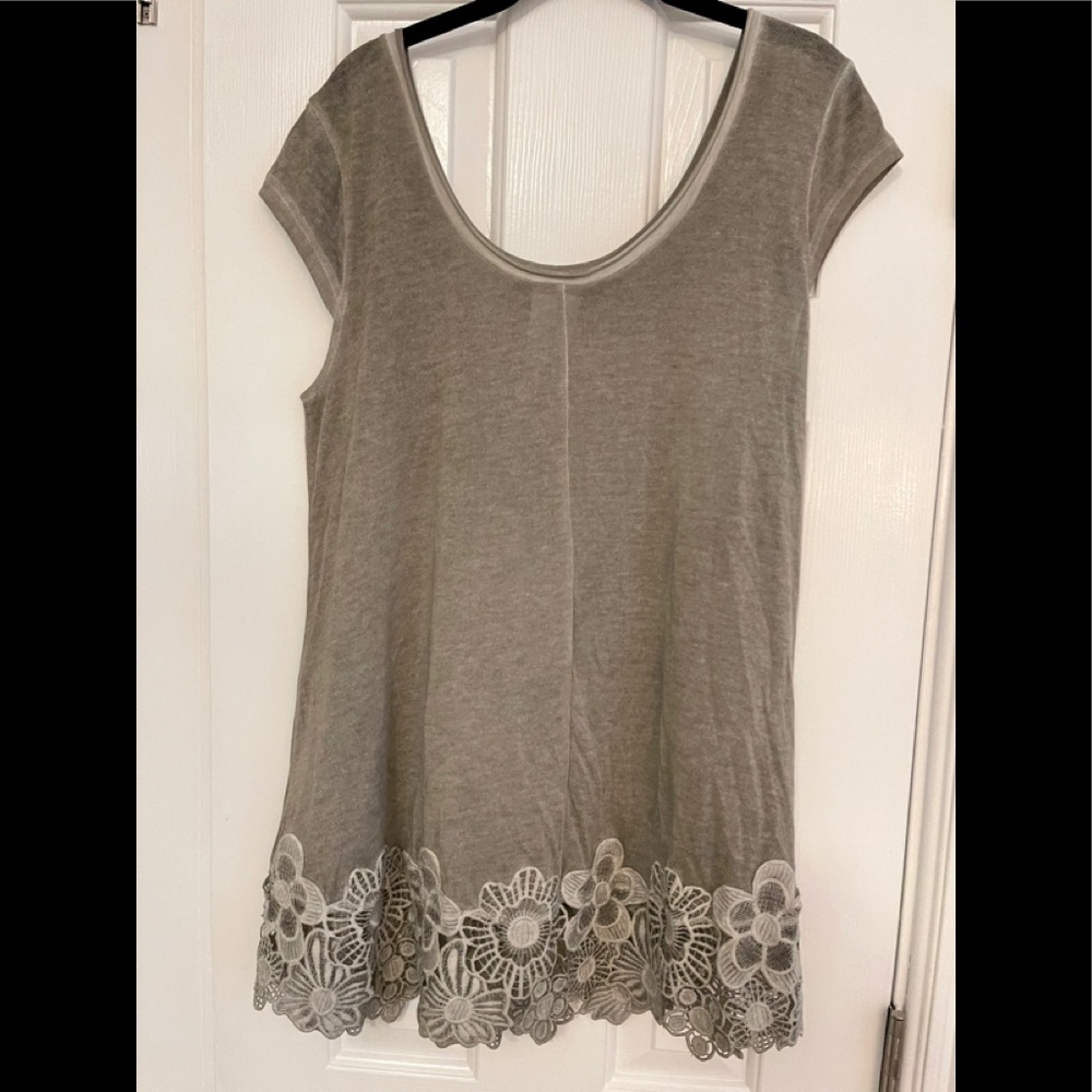Flew de Lis lace trimmed shirt